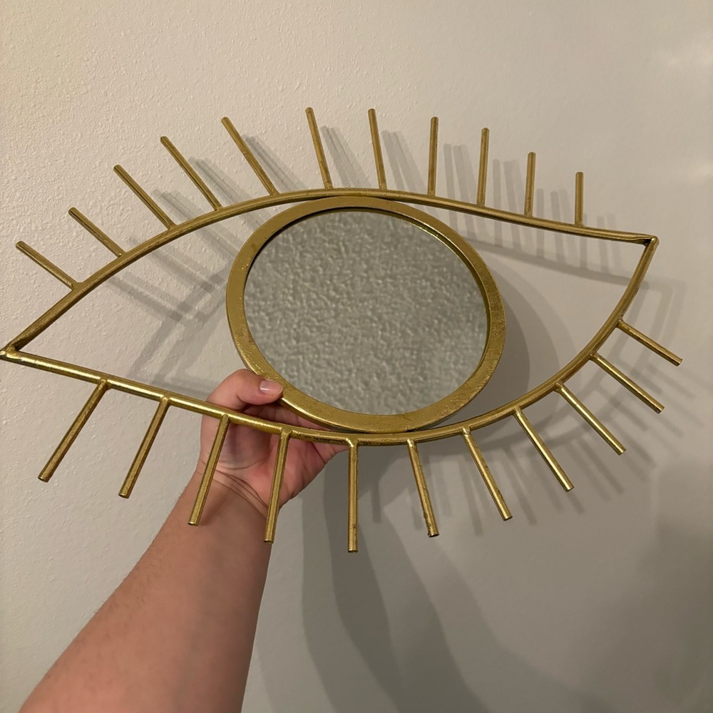 JOANN Gold Eye Mirror